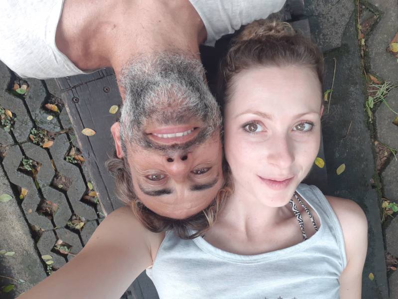 Silvia and David in Bali